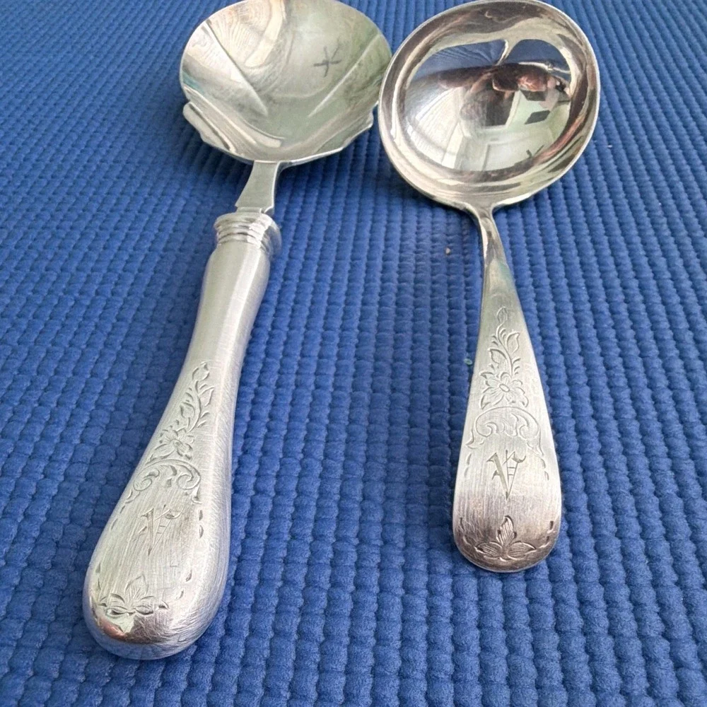 Vintage Birks Regency Plate Queen Mary - silverplate, Barry SPOON &GRAVITY LADLE